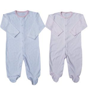 2 Pack Benben Footie - Stripes and Dots